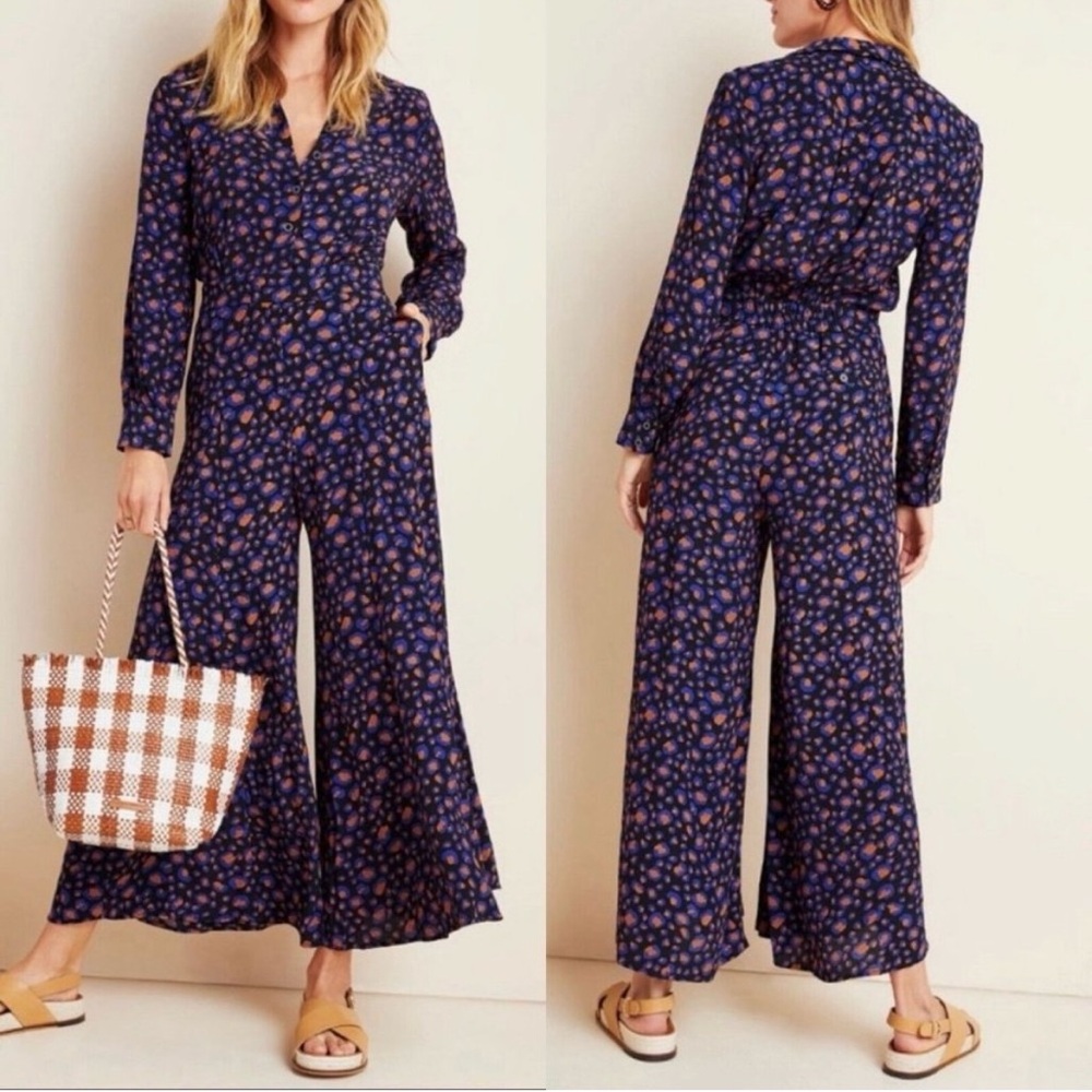Anthropologie Loveland Wide Leg Jumpsuit